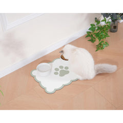 Ralxion scalloped mat absorbent surface—quickly soaks up spills, keeping floors dry.