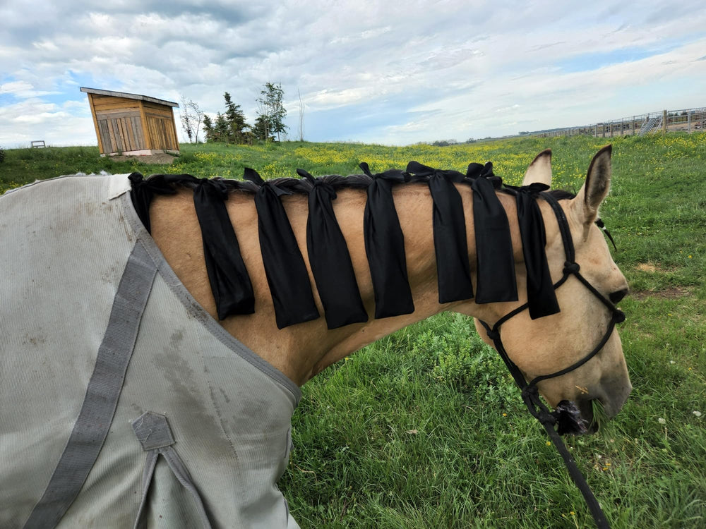 Ranch Hand Store mane bags measure 3 inches by 13 inches