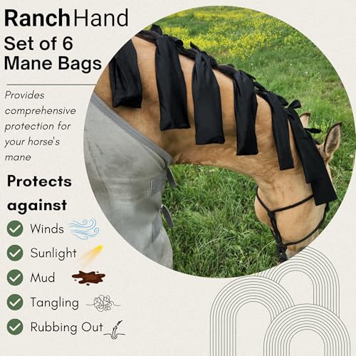 Ranch Hand Mane Bags feature nylon and lycra for durable flexible fit