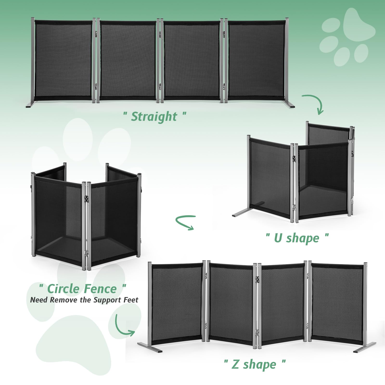 RANTILA dog gate rubber pads protect floors during lively sessions.