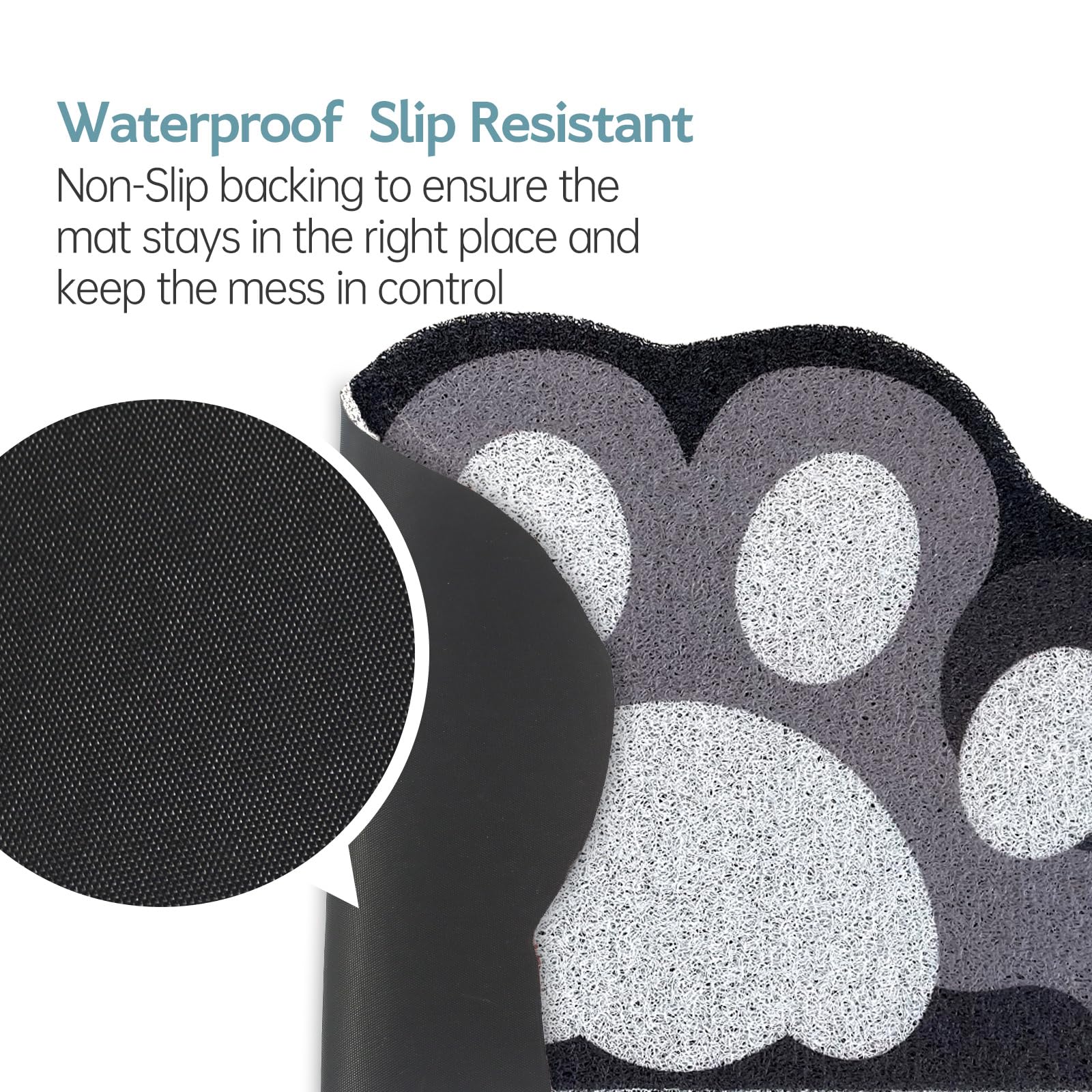 Rarenut anti-slip backing keeps the mat secure.