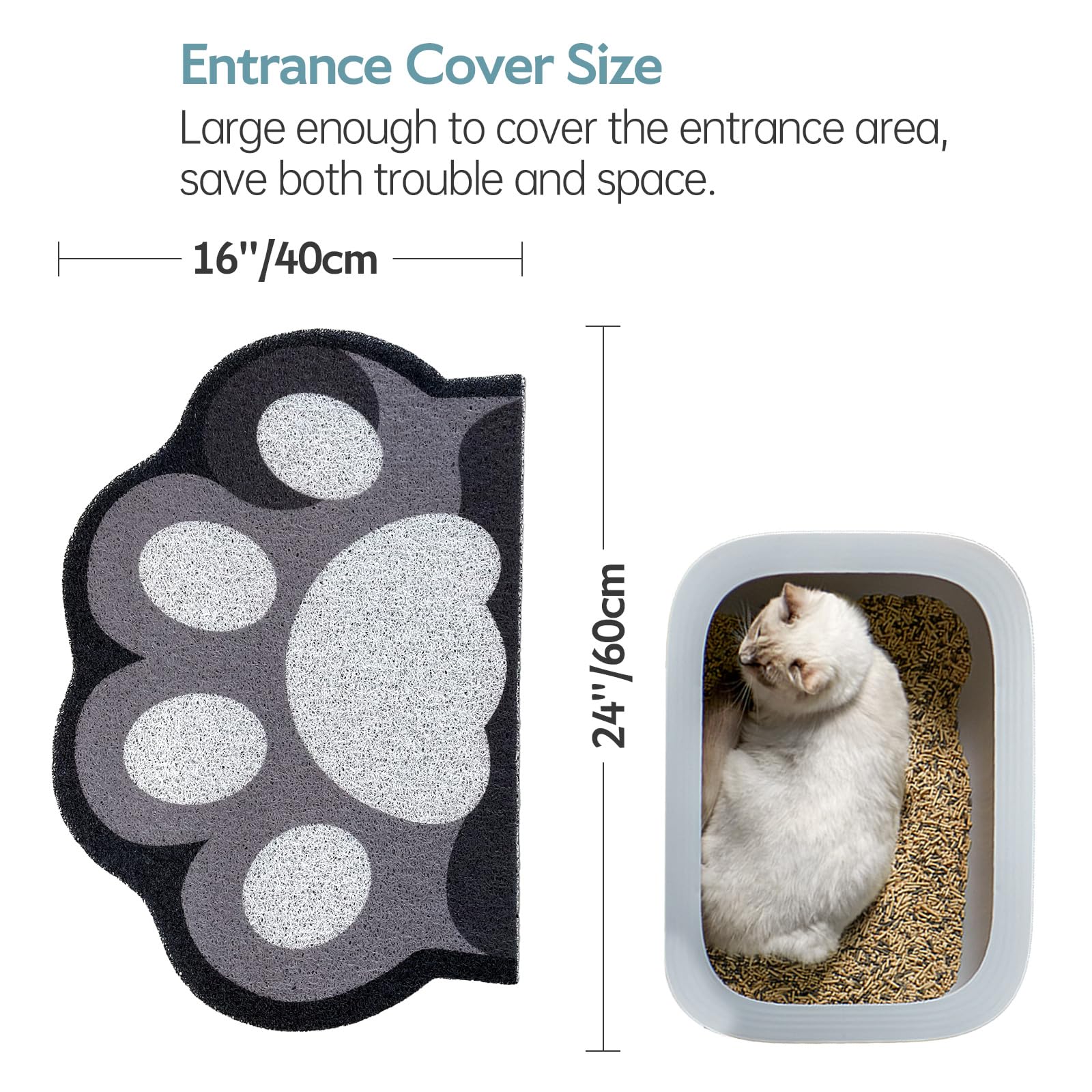 Rarenut soft-on-kitty-paws mat offers gentle comfort.
