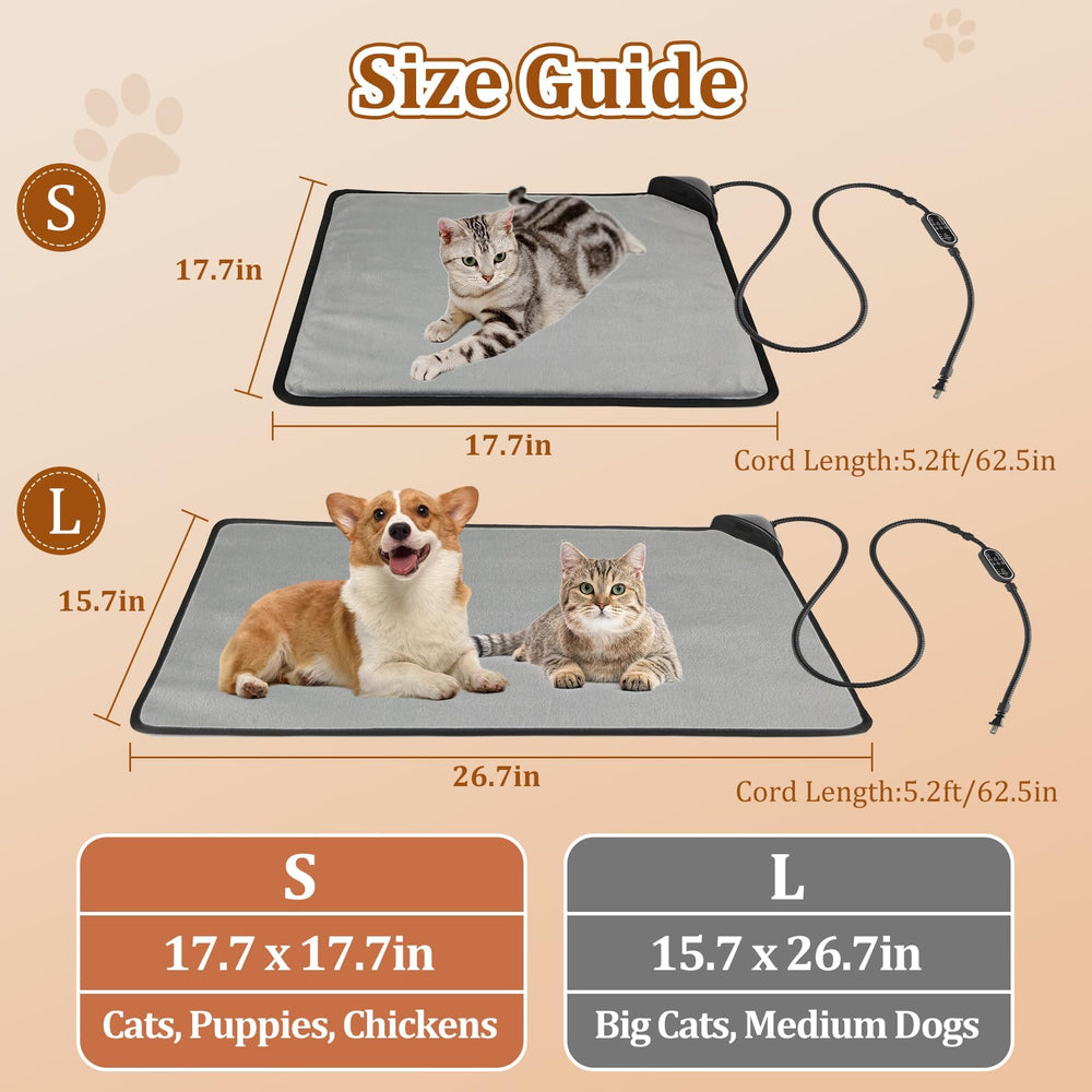 Rasfalo two-size options fit kittens to small or medium dogs for warmth