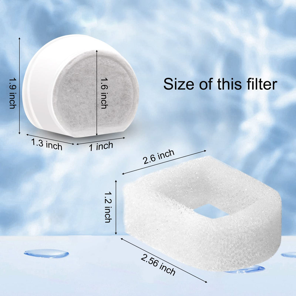 RASIEYA foam filter shows three-layer filtration for hair and impurities.