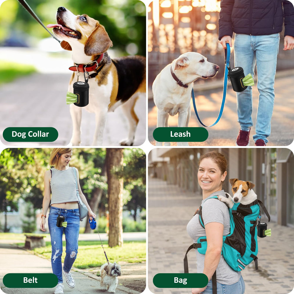RASSE dog-walking accessory with carabiner for secure attachment