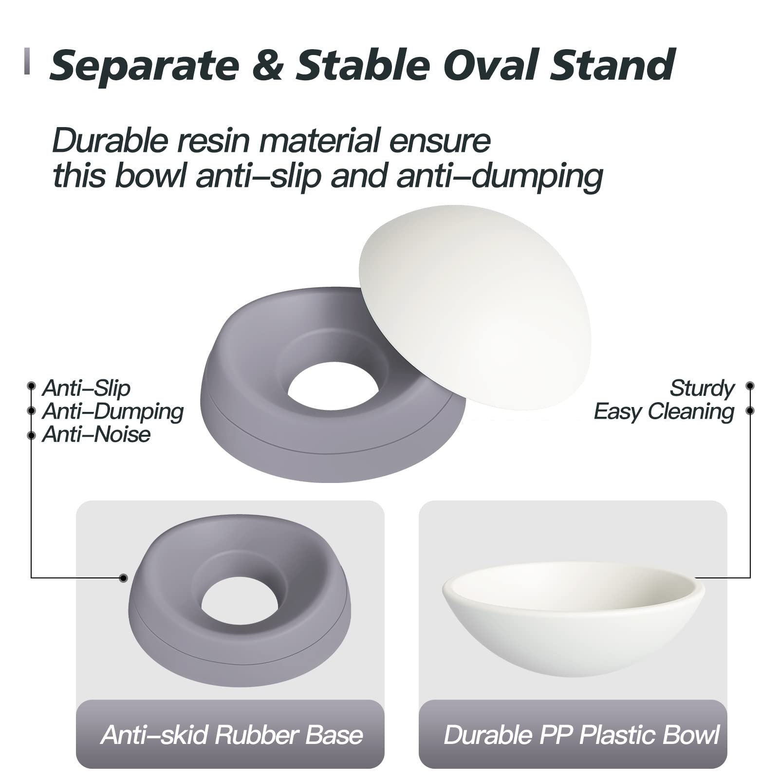 Ravitat elevated cat bowl 17oz capacity suited for small to medium pets