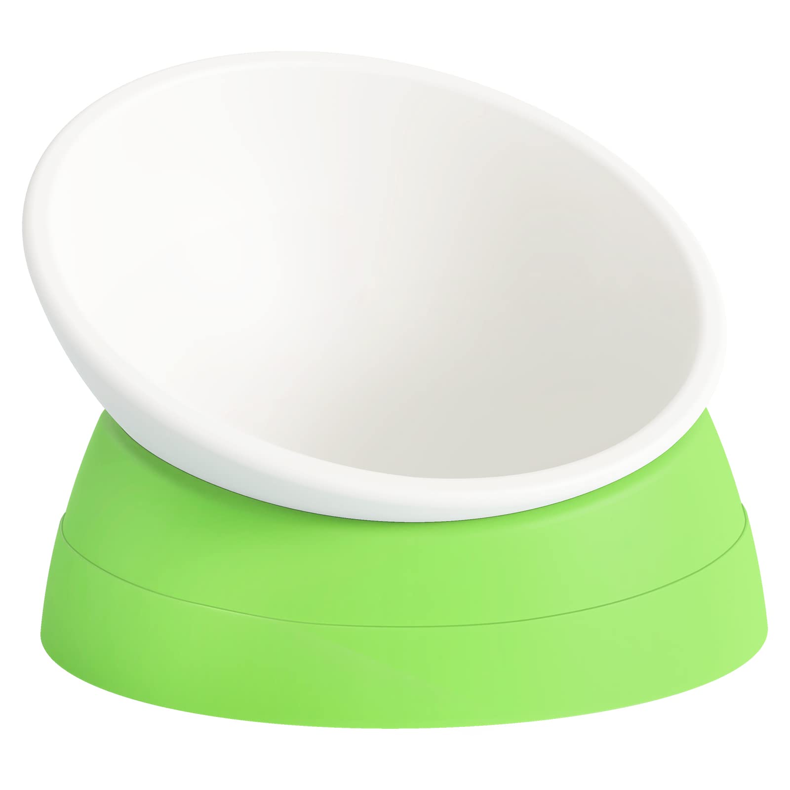Ravitat elevated cat food bowl with adjustable tilt for comfortable feeding.