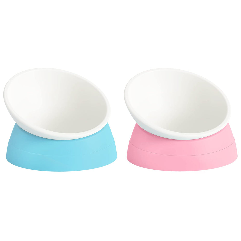 Ravitat elevated cat bowl tilt adjustable for comfortable dining posture