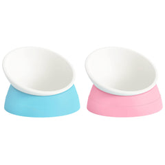 Ravitat elevated cat bowl tilt adjustable for comfortable dining posture