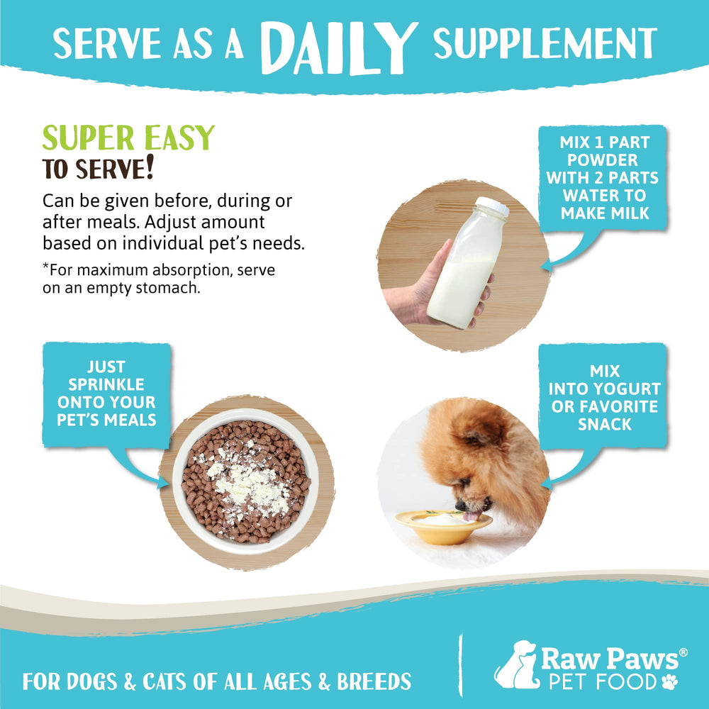 Raw Paws colostrum for allergies may help soothe skin discomfort.