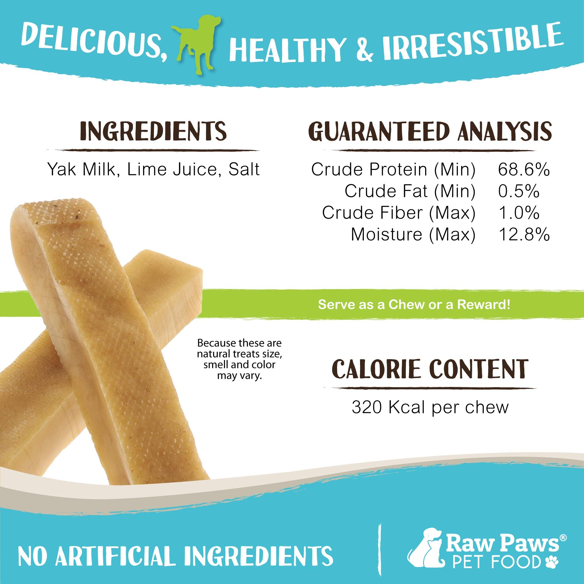 Raw Paws Himalayan yak chews calm-treat image for anxious moments