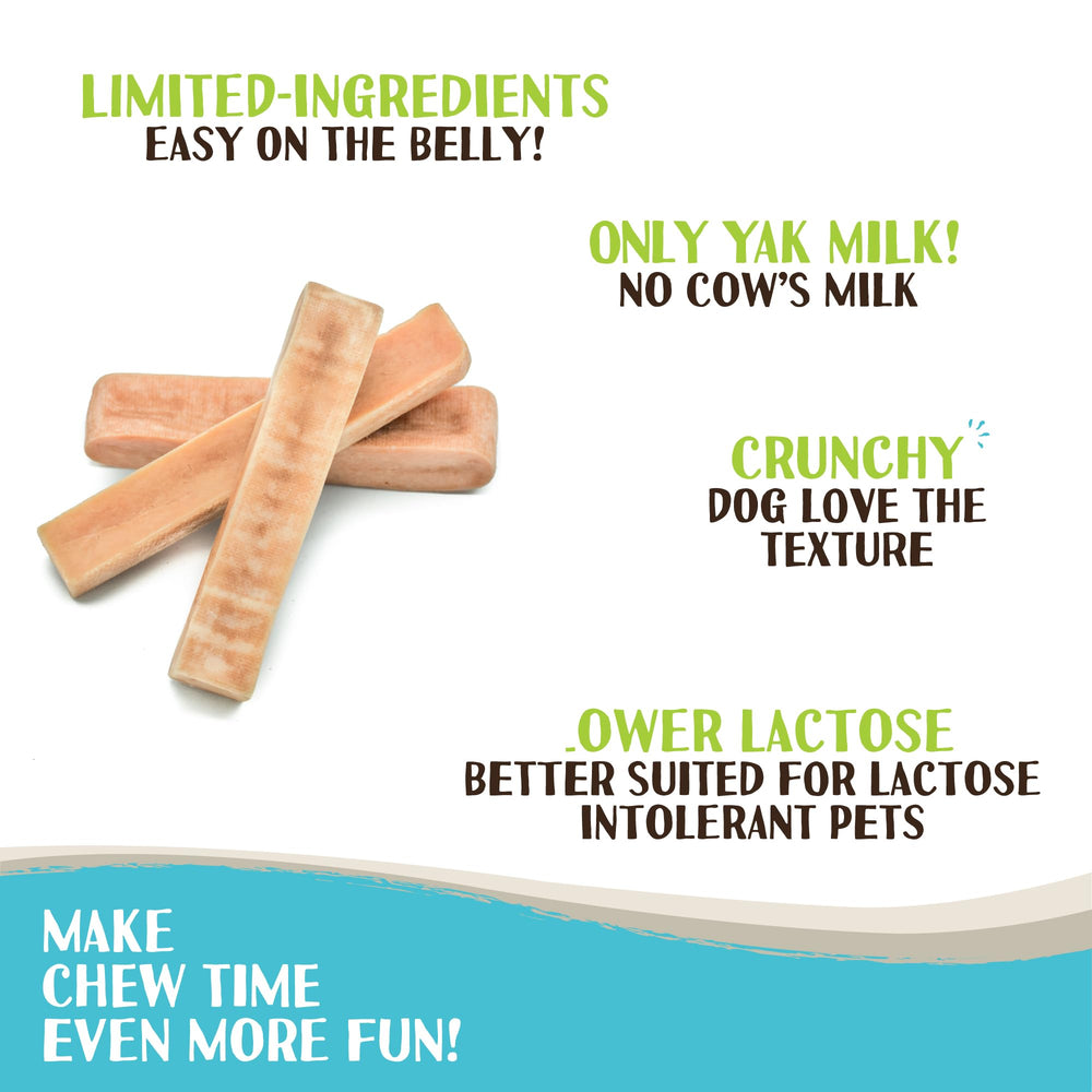 Raw Paws Himalayan Yak Chews on a countertop ready for a long-lasting treat
