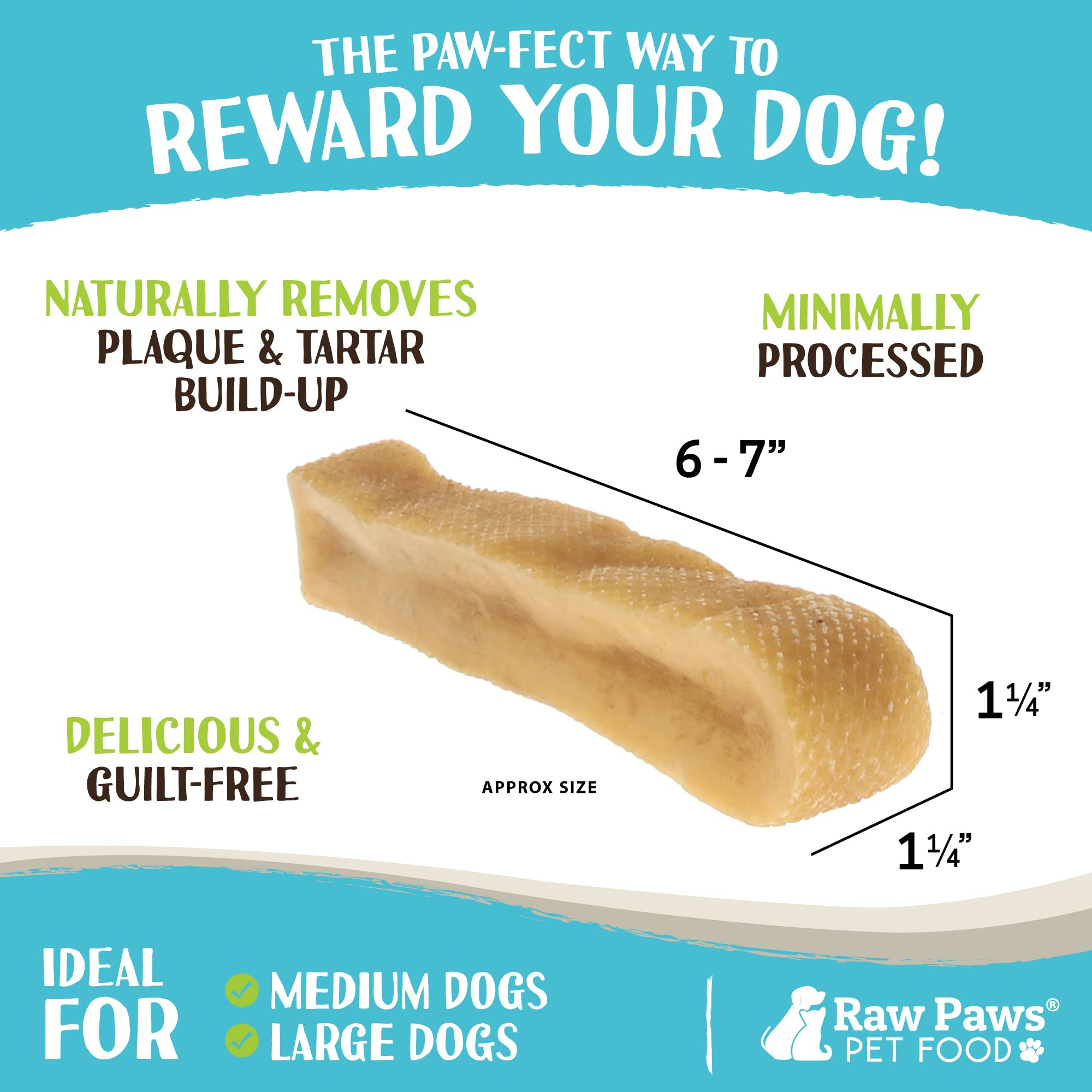 Raw Paws Himalayan Yak Chews single ingredient highlight natural yak milk.