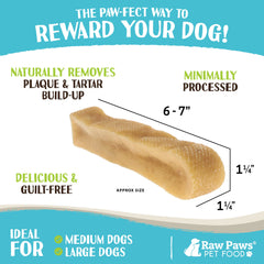 Raw Paws Himalayan Yak Chews single ingredient highlight natural yak milk.