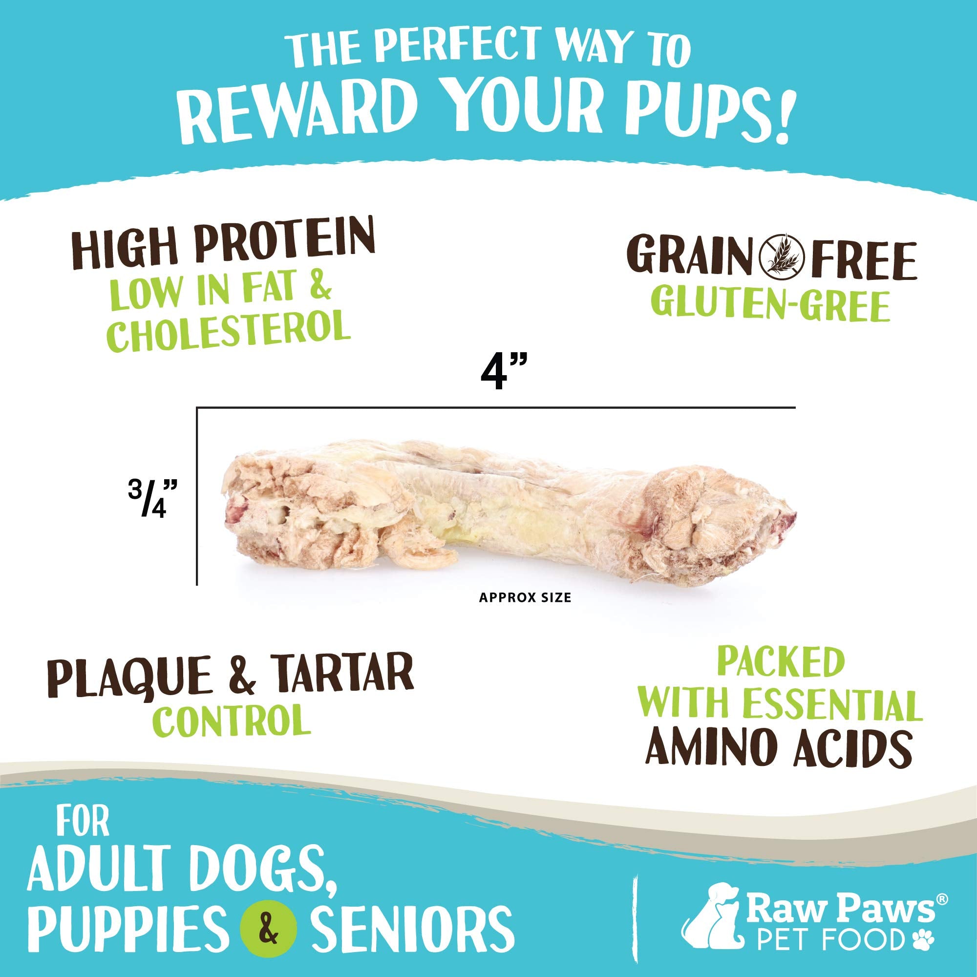 Raw Paws single-ingredient label highlights natural meat-only chew option