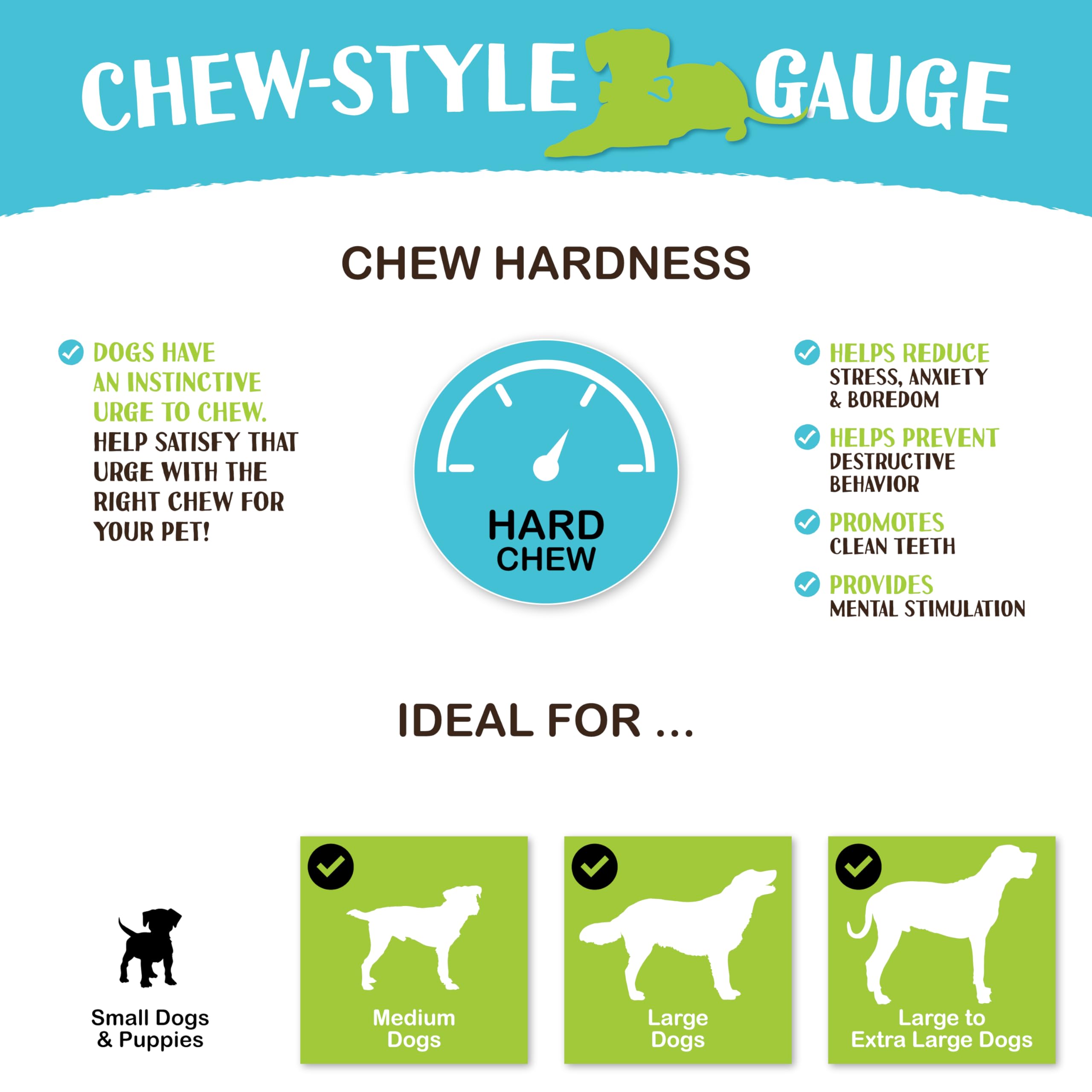 Raw Paws vet-recommended rawhide alternative for safer chewing.