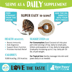 Cat ear cleaning with Raw Paws coconut oil for gentle cleansing