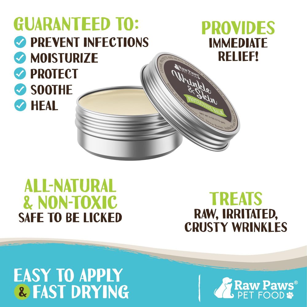 Raw Paws wrinkle and skin balm on tail pocket illustrates easy maintenance for pockets.