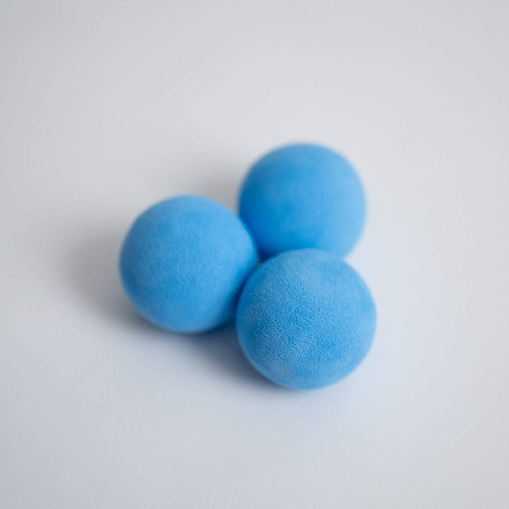 Rawry foam ball cat toy demonstrates durable non-toxic foam suitable for playful sessions