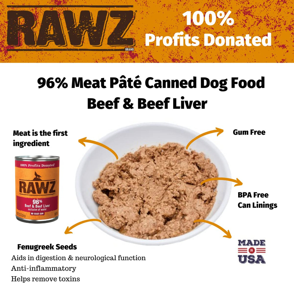 Rawz 96% Meat beef liver chunks ready for hearty bowls.