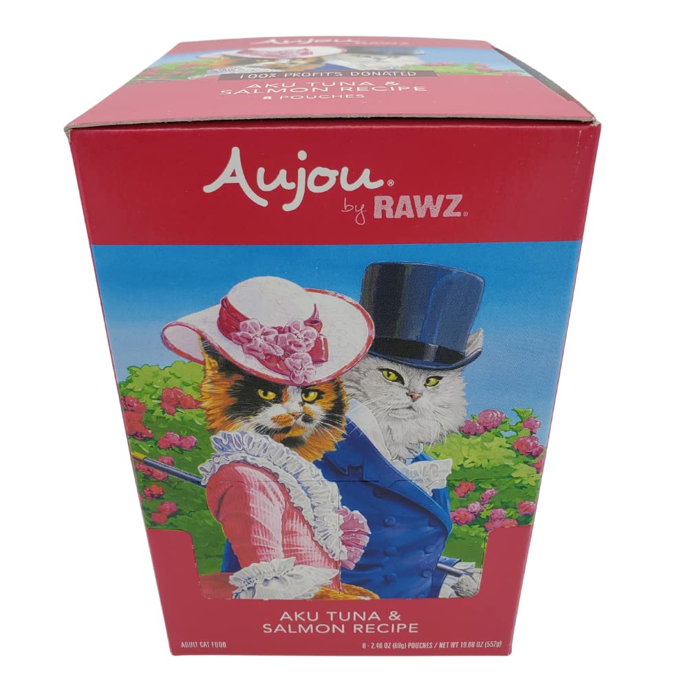 Rawz Aujou Aku pouch with no gums icon communicates product benefit clearly