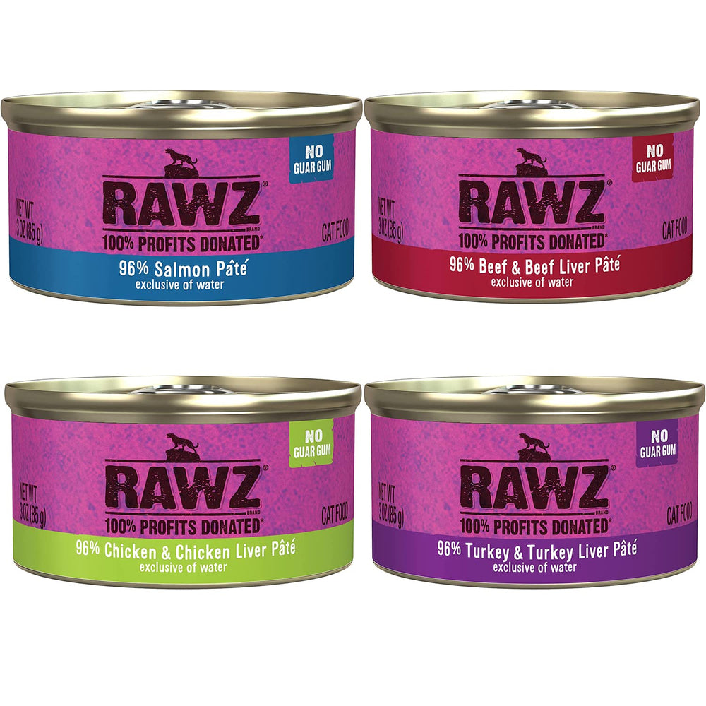 Rawz chicken pate can close-up highlights real protein for balanced meals