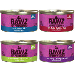 Rawz chicken pate can close-up highlights real protein for balanced meals