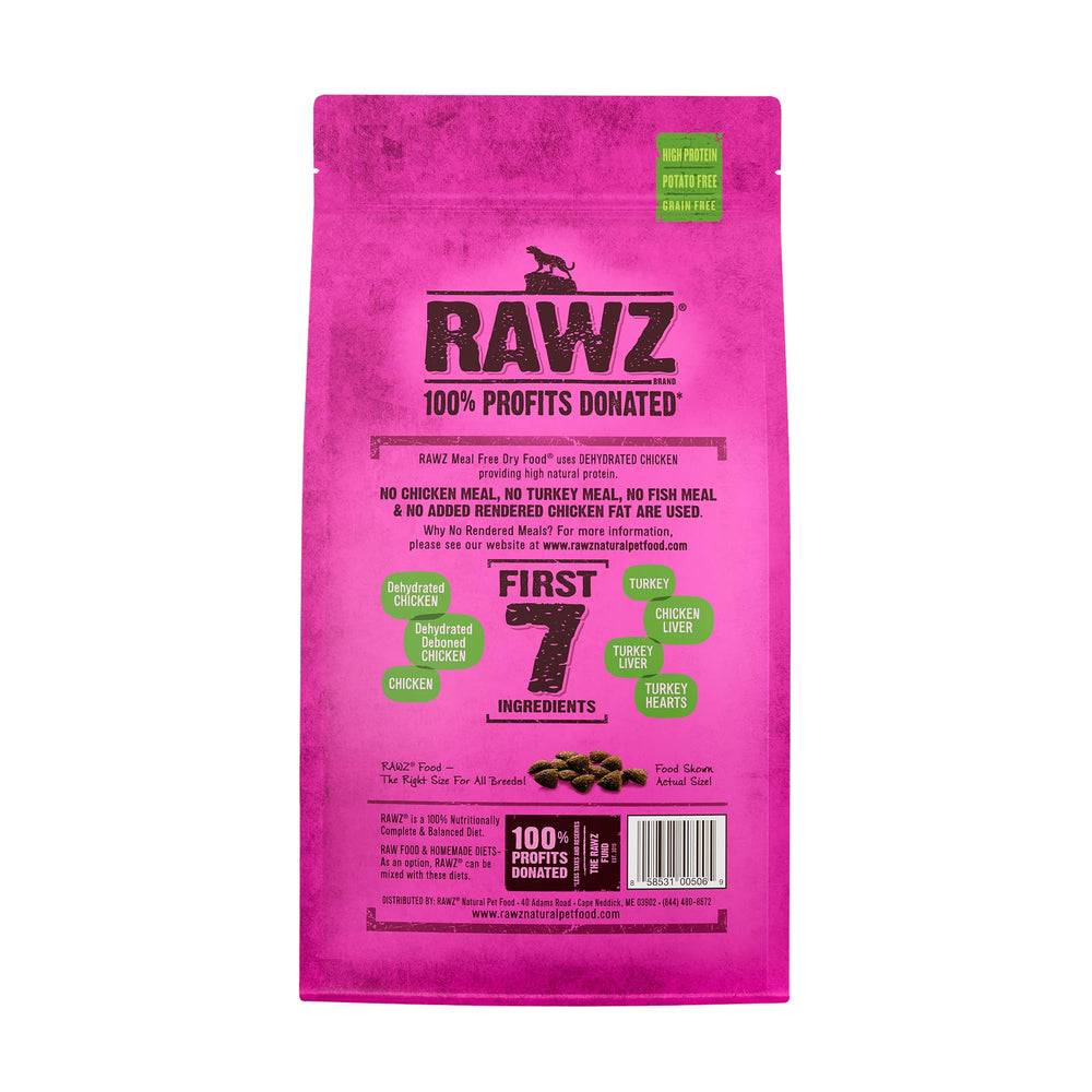 Rawz dehydrated chicken-turkey recipe bowl: convenient serving for everyday meals.