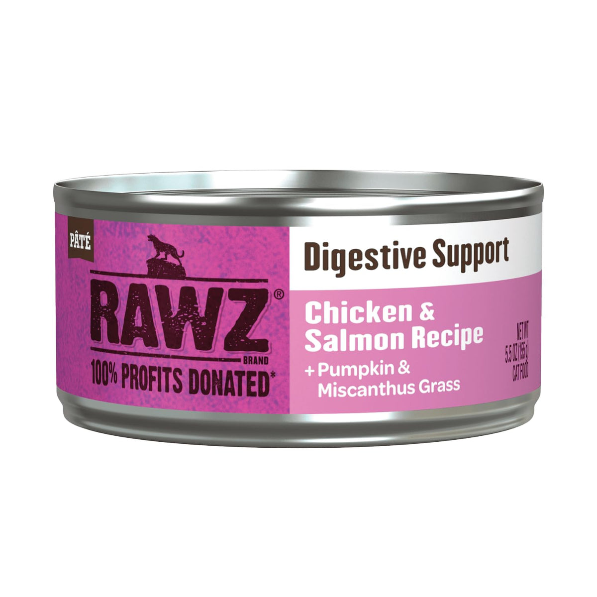 Rawz Digestive Support packaging 24-pack showing real chicken and prebiotic fiber