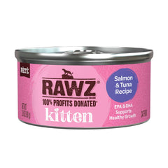 Rawz kitten pate beef can close-up offering robust flavor option for variety