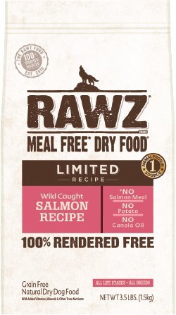 Rawz Meal Free Wild Caught Salmon Recipe for Dogs single-protein no-salmon-meal formula