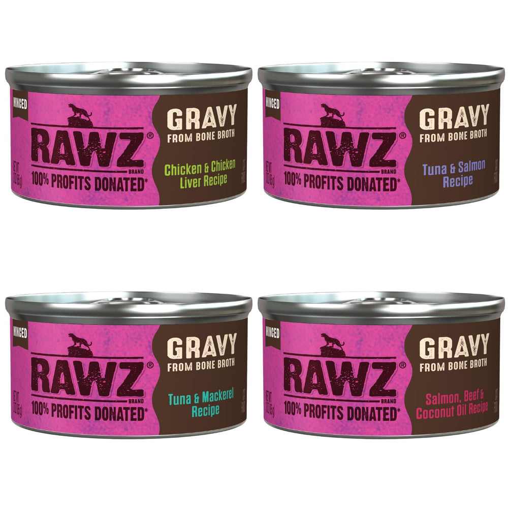 Rawz minced cat food lid closed demonstrates easy, convenient meal access.