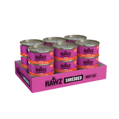 RAWZ chicken-pumpkin case of 18 cans for bulk feeding.