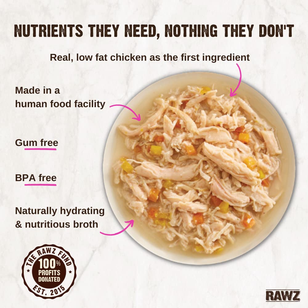 RAWZ serving bowl shows shredded texture for meal-time appeal.