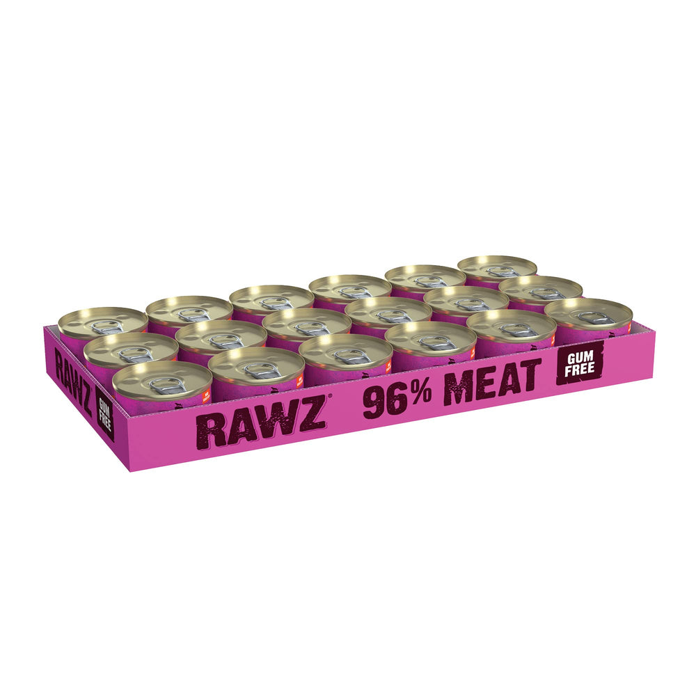 RAWZ cans BPA-free packaging promotes safe food storage for cats.