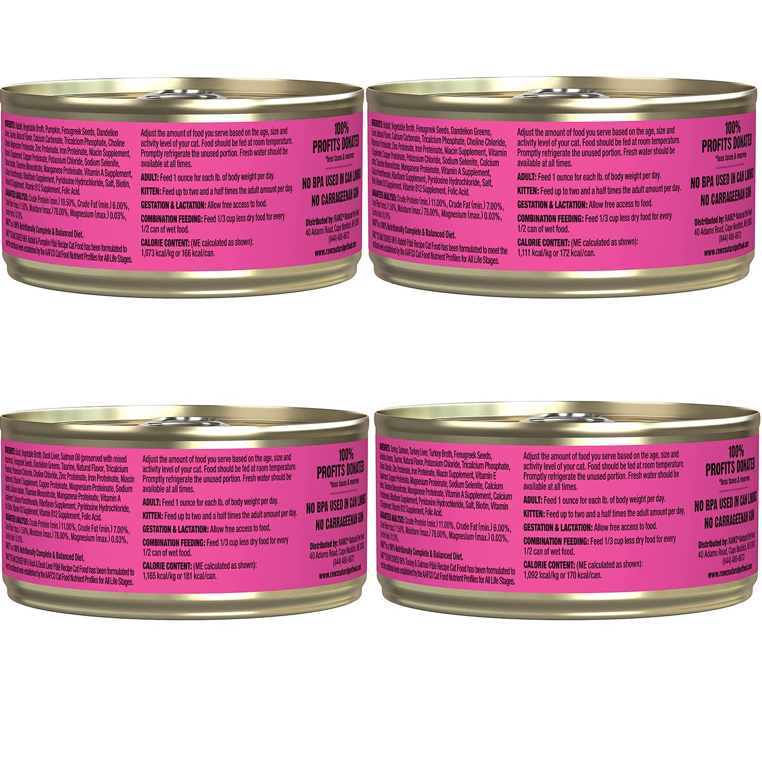 RAWZ pate rabbit can offering all-natural protein and smooth texture.