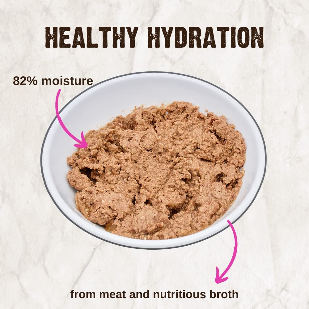 RAWZ turkey pate cat food serving in bowl supports easy portion control.