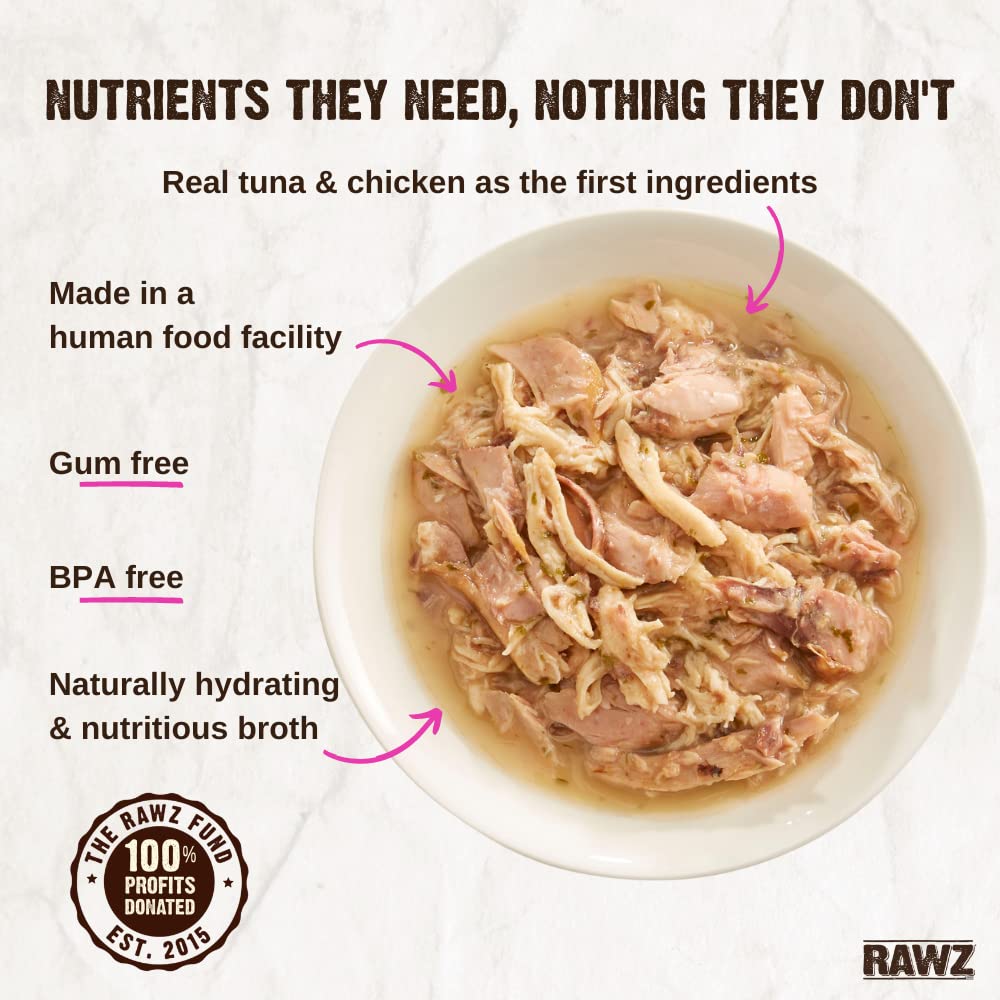 Rawz wet cat food served in bowl demonstrates moisture and palatability