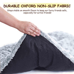 Razyzil Fluffy Dog Bed plush filling close-up showing soft cushioning