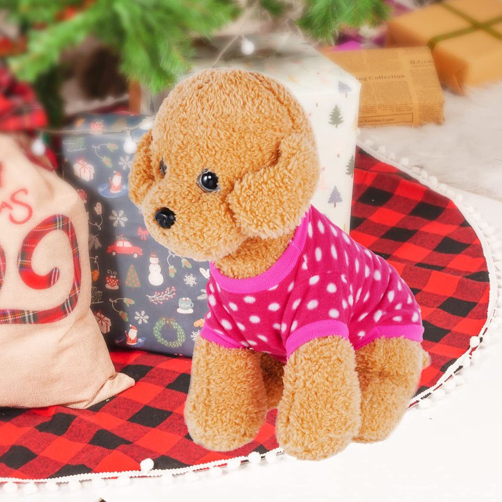 Rbenxia puppy sweater outfit for festive winter.