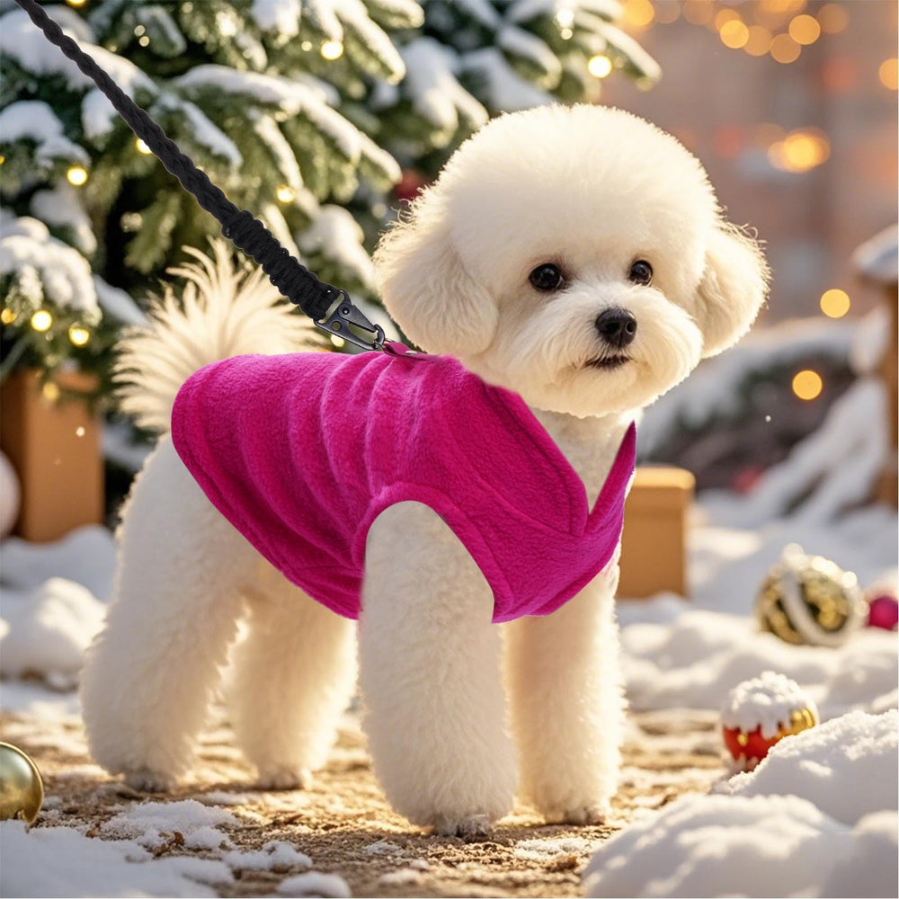 Rbenxia rose-red dog sweater suitable for daily wear and special occasions