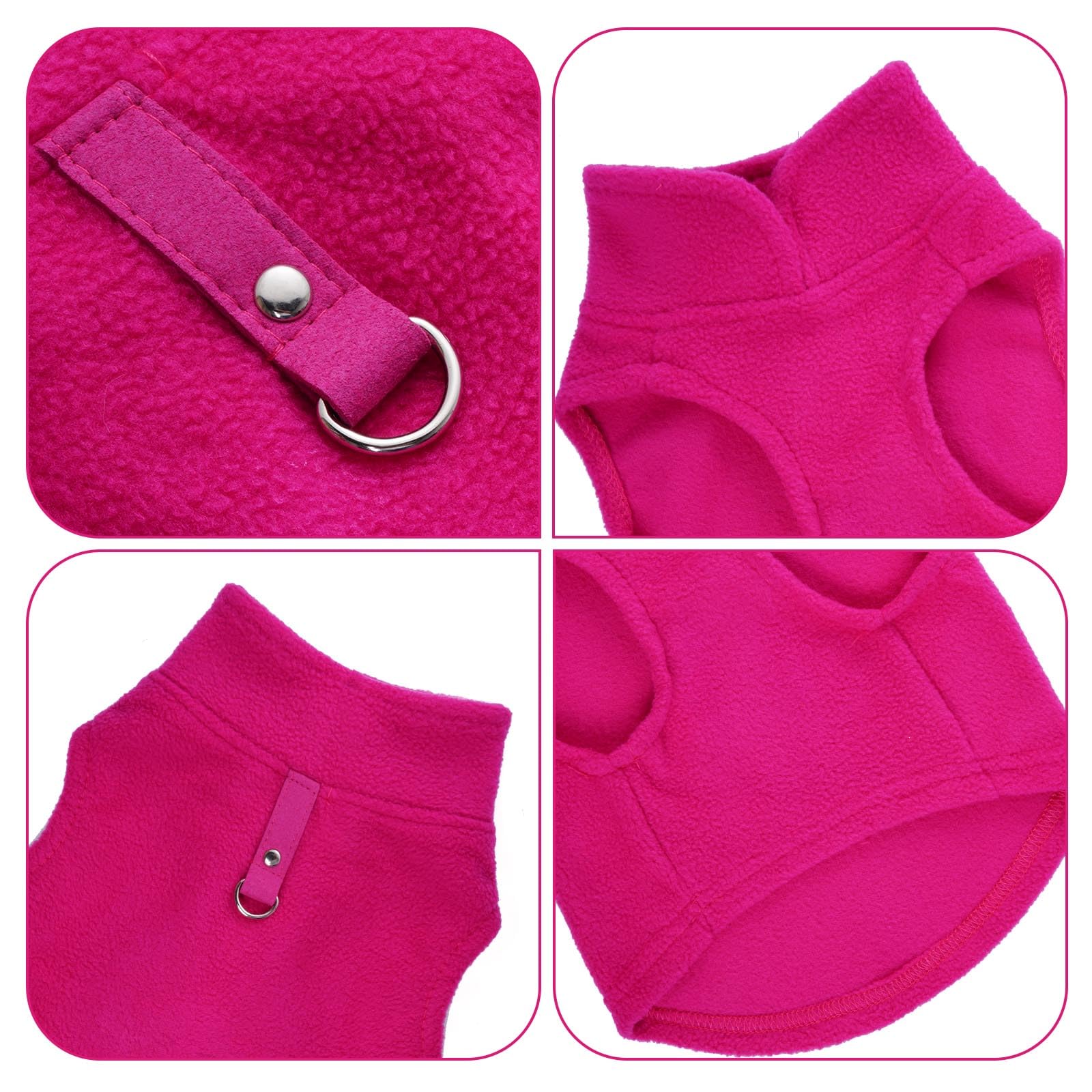 Rbenxia rose-red dog sweater plaid camouflage pattern stands out