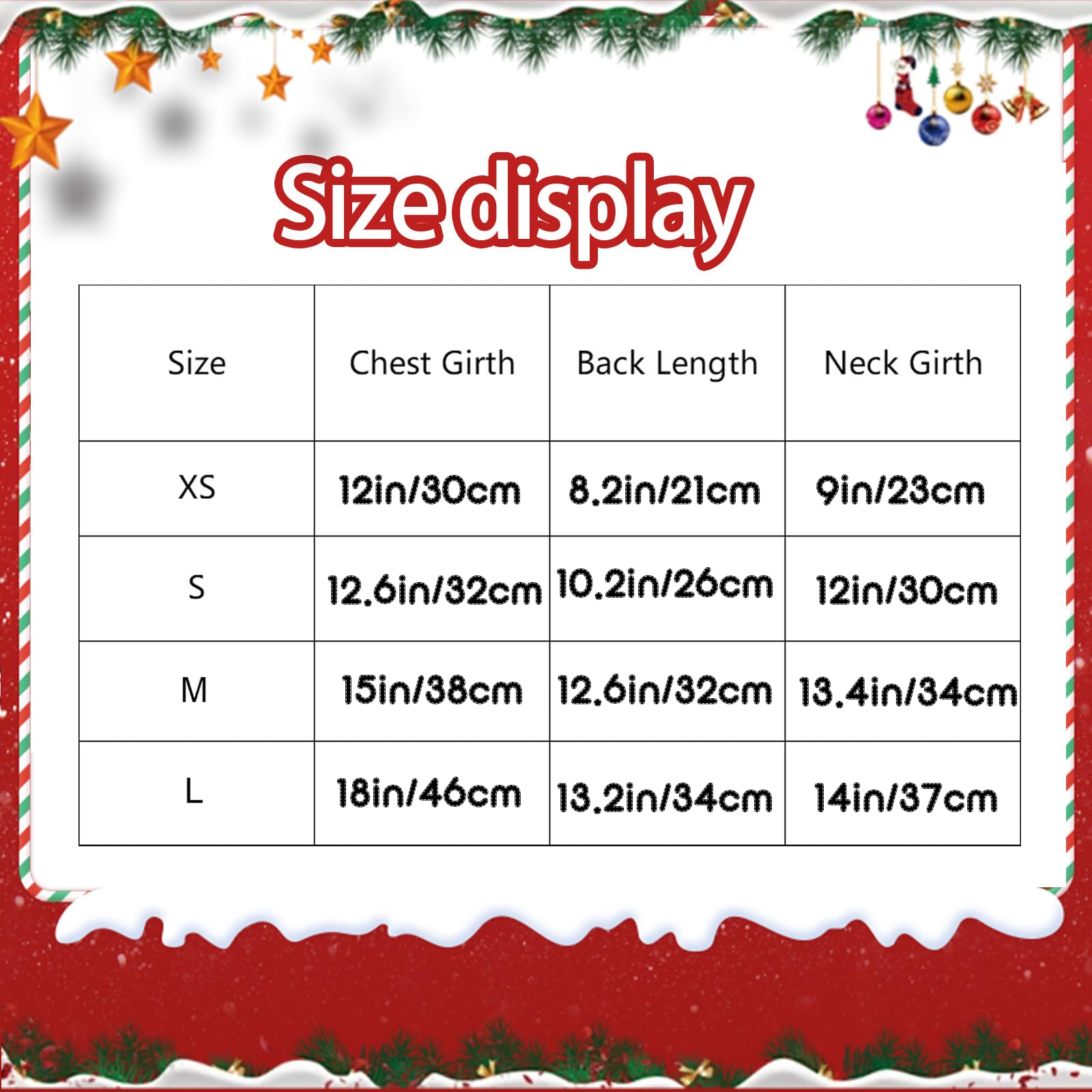 Rbenxia rose-red dog sweater size chart helps pick the right fit
