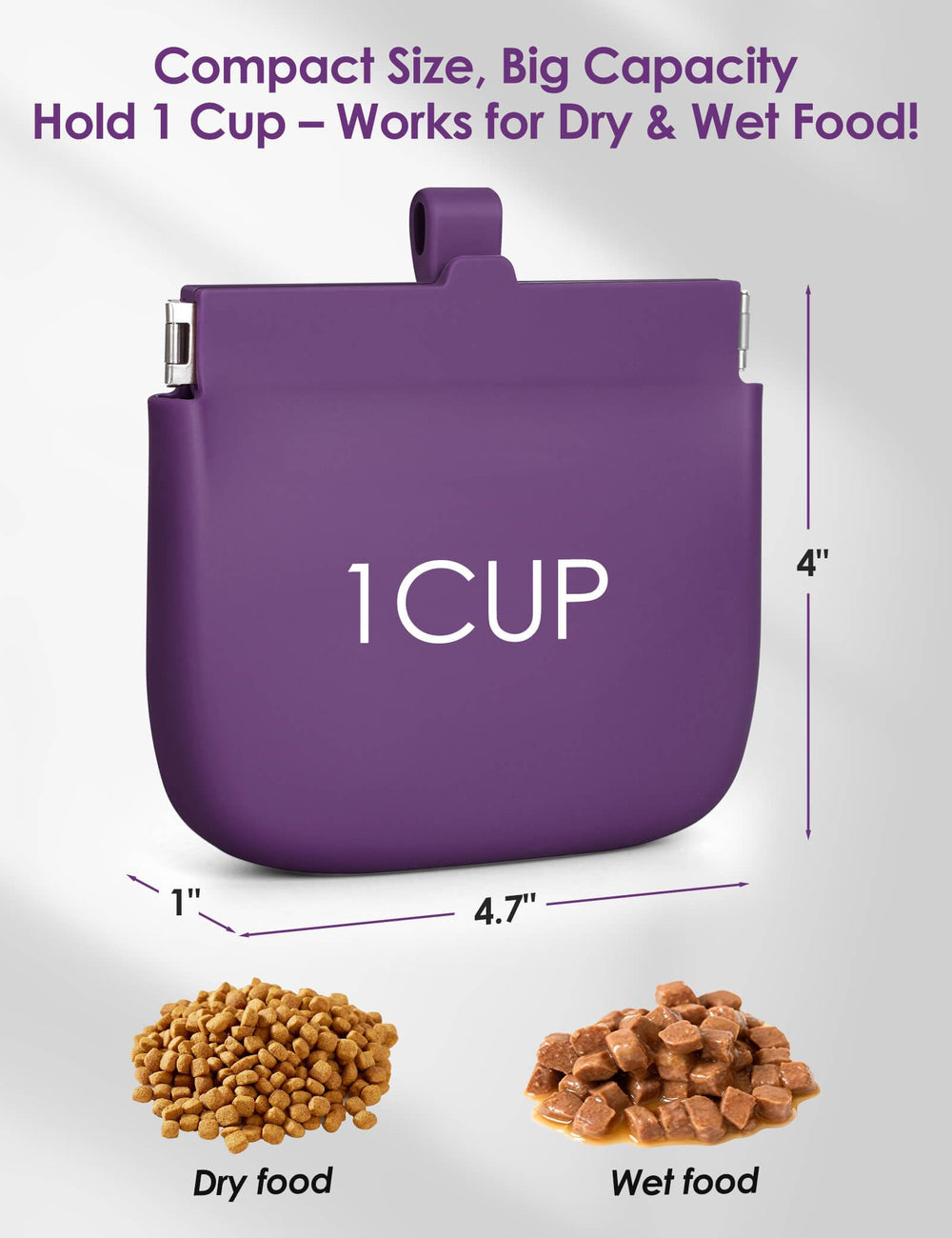 RBibei durable silicone pouch—easy to clean and odor-resistant for daily use.