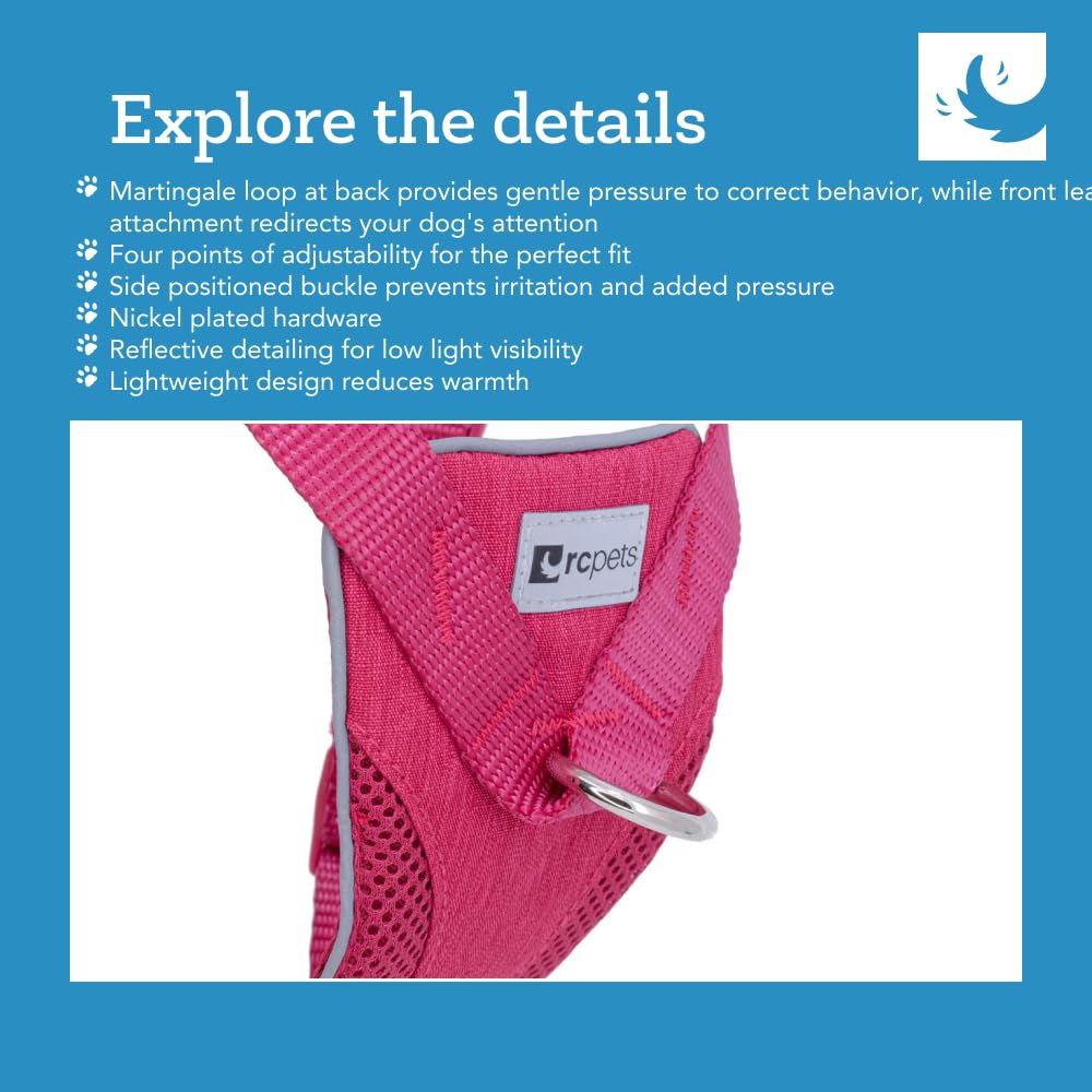 RC Pets Tempo No Pull Harness small side-adjustments highlight customizable fit for comfort.