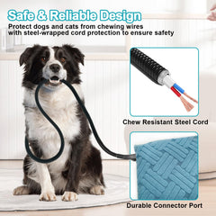 RC SLL cat heating pad controller demonstrates adjustable temperature and timer for tailored comfort.