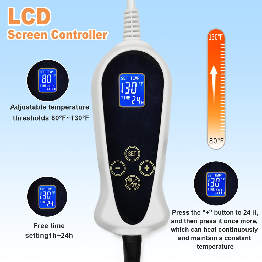 RC SLL large pet heating pad 30x47in size fits cats and small dogs.