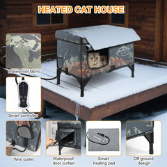 RC SLL outdoor pet shelter weatherproof eaves showcases rain protection for cats