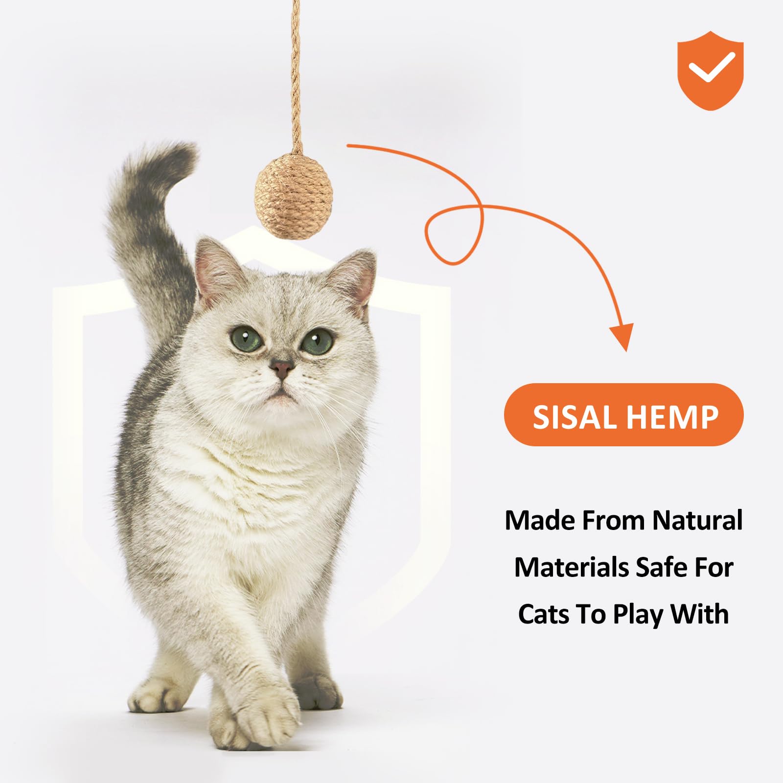 READY TO PETS quiet bell adds gentle sound for engaging play sessions.