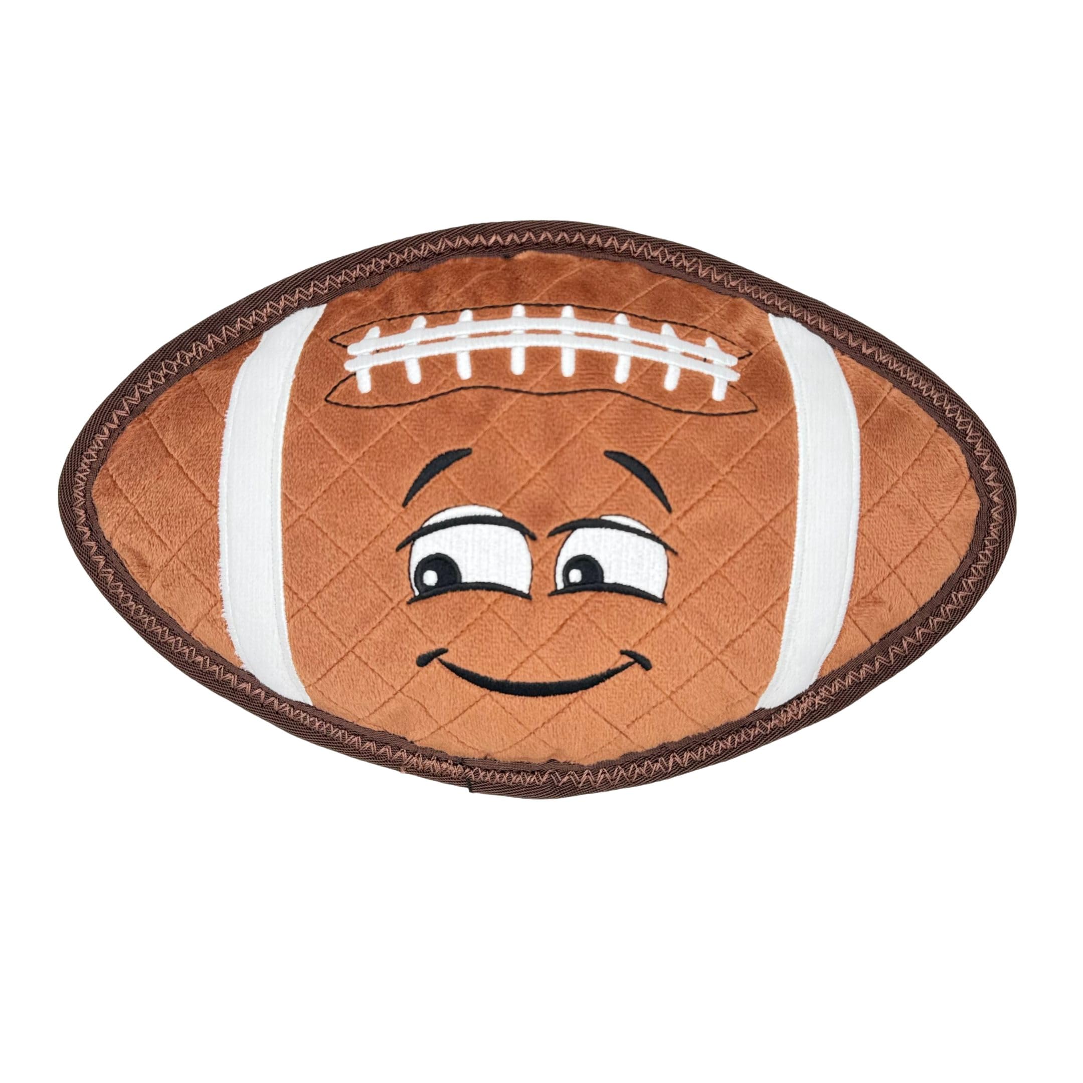 ReadyHound Majors football dog toy exterior view showing oversized durable build for aggressive chewers.